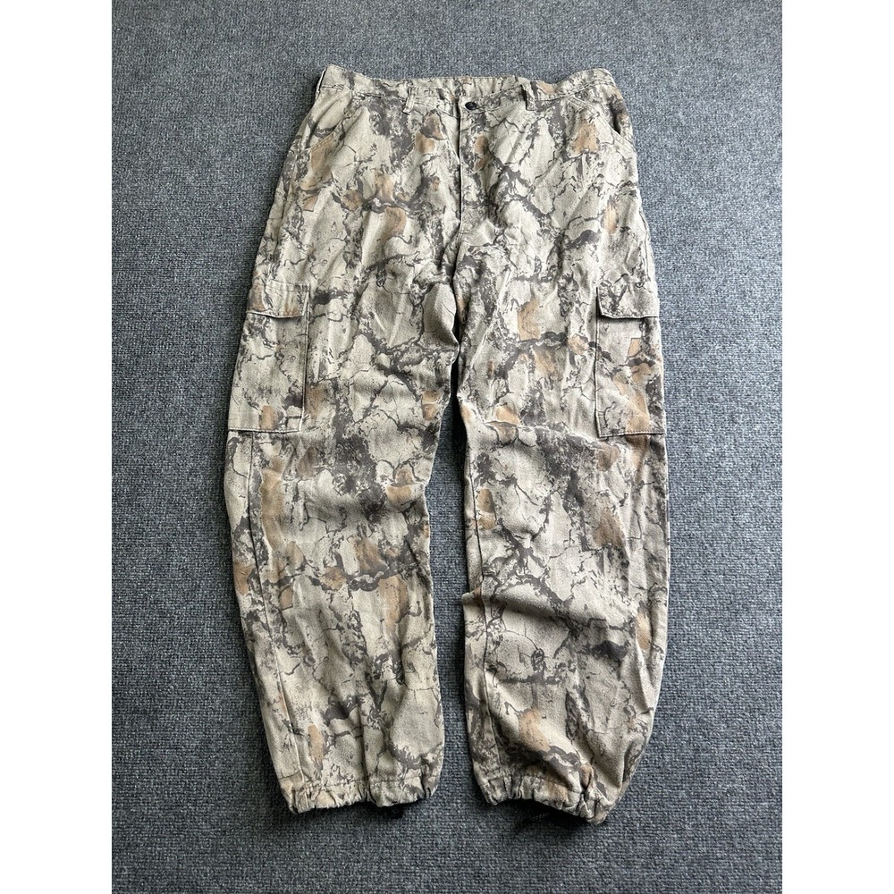 Men's Liberty Camo Cargo Hunting Pants Adjustable Waist, Size L
